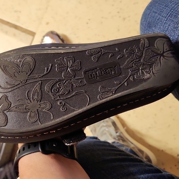 Alegria Feliz Mary Jane women's shows size 36 great condition snakeskin appearan - Picture 6 of 8